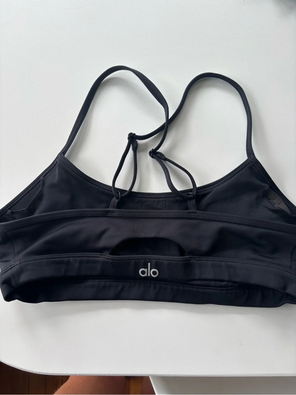 ALO Airlift Intrigue bra. Black, size M